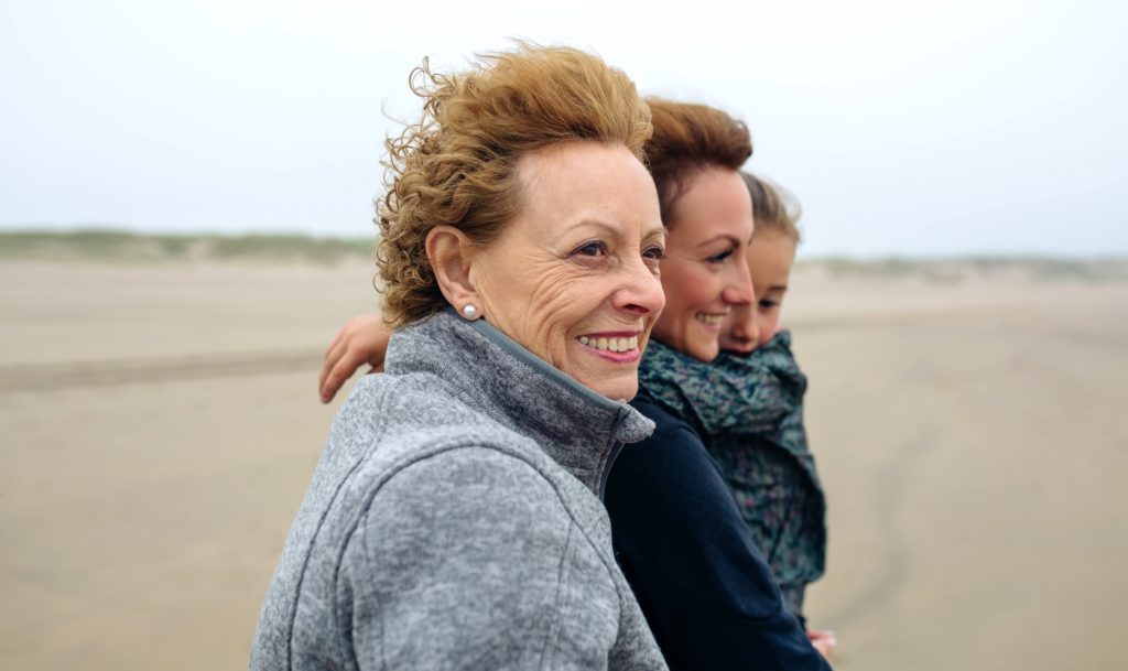 three-generations-female-walking-on-the-beach